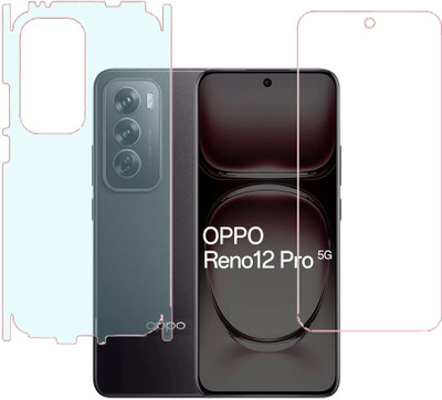 SPRITZEN Front and Back Screen Guard for Oppo Reno 12 Pro 5G, Front Clear, Back Matt(Pack of 2)