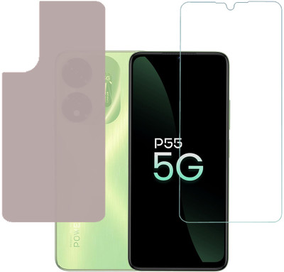 KARTRAY Front and Back Screen Guard for itel P55 5G(Pack of 2)