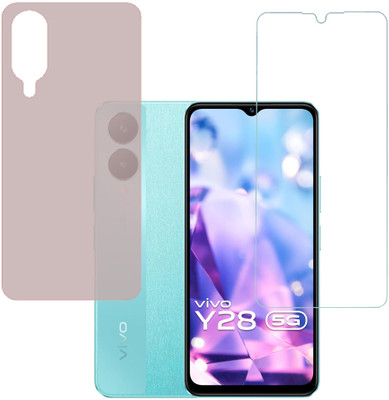 SPRITZEN Front and Back Screen Guard for Vivo Y28 5G(Pack of 2)