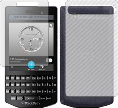 Mobling Front and Back Screen Guard for BLACKBERRY PORCSHE DESIGN P9983 (Front 9H Hardness Matte & Carbon Fiber Skin for Back)(Pack of 2)