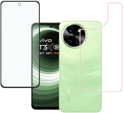 KARTRAY Front and Back Screen Guard for Vivo T3x 5G(Pack of 2)