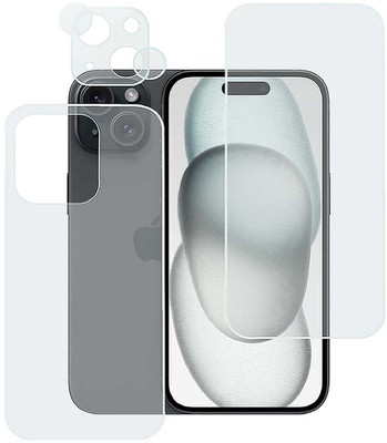 MOKPLZ Front and Back Screen Guard for IPHONE 15(Pack of 1)