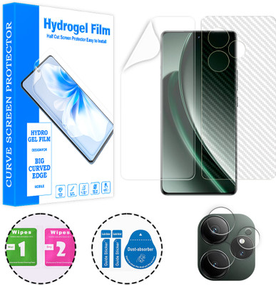 ARBAN Front and Back Screen Guard for Realme GT 6 5G (1 HYDROGEL SCREEN PROTECTOR WITH 1 CARBON FIBER SKIN AND 1 CAMERA LENS PROTECTOR)(Pack of 1)