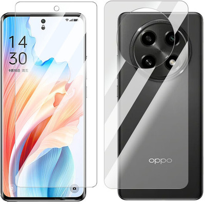 Enlinea Front and Back Screen Guard for Oppo A2 Pro Front+Back (Glossy)(Pack of 2)