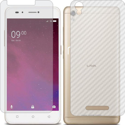 Mobling Front and Back Tempered Glass for LAVA Z60(Pack of 2)