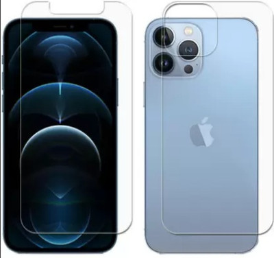 LIGHTWINGS Front and Back Screen Guard for Front Back Apple iPhone 13 PRO (P- 2)(Pack of 2)
