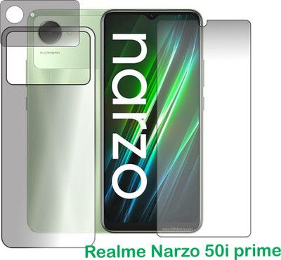 chakoor Front and Back Screen Guard for Realme Narzo 50i Prime(Pack of 3)