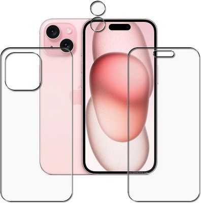 tombik Front and Back Screen Guard for rt96-Apple iPhone 15 Plus-fb(Pack of 2)