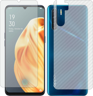 Mobling Front and Back Tempered Glass for OPPO F15(Pack of 2)