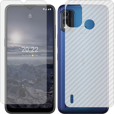 ZINGTEL Front and Back Screen Guard for NOKIA G11 PLUS (Front Matte Finish & Back 3d Carbon Fiber)(Pack of 2)