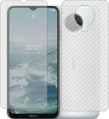 ZINGTEL Front and Back Screen Guard for NOKIA G20 (Front Matte Finish & Back 3d Carbon Fiber)(Pack of 2)