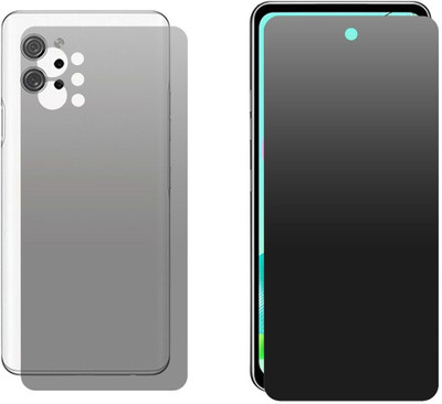 FCS Front and Back Screen Guard for LG Q92 5G Front+Back (Matte)(Pack of 2)