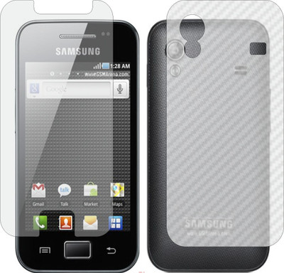 Mobling Front and Back Screen Guard for SAMSUNG GALAXY ACE S5830 (Front 9H Hardness Matte & Carbon Fiber Skin for Back)(Pack of 2)