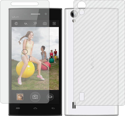 ZINGTEL Front and Back Screen Guard for VIVO Y15 2013 (Front Matte Finish & Back 3d Carbon Fiber)(Pack of 2)