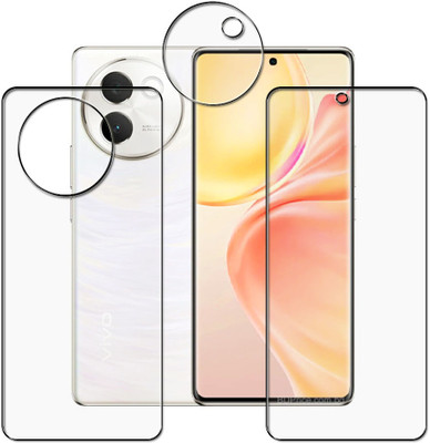tombik Front and Back Tempered Glass for FA57-Vivo V30e-FB,LENS(Pack of 3)