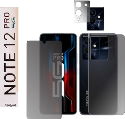 chakoor Front and Back Screen Guard for Infinix Note 12 Pro 5G(Pack of 3)