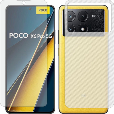 ZINGTEL Front and Back Screen Guard for Poco X6 Pro 5G(Pack of 2)