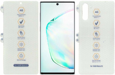 VOSKI Front and Back Screen Guard for Samsung Galaxy Note 10 Matte Finish Unbreakable Membrane Front Back Screen Guard(Pack of 1)