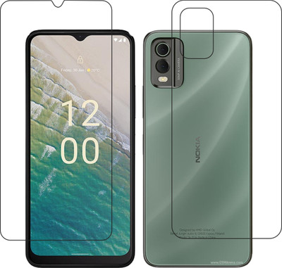 DVTECH Front and Back Screen Guard for 9H Crystal Clear Front And TPU BackNokia C32(Pack of 1)