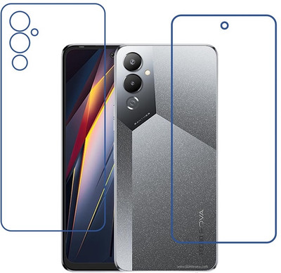 DVTECH Front and Back Screen Guard for 9H Tecno Pova 4(Pack of 1)