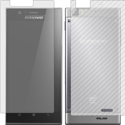 ZINGTEL Front and Back Screen Guard for LENOVO K900 (Front Matte Finish & Back 3d Carbon Fiber)(Pack of 2)