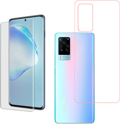 KARTRAY Front and Back Screen Guard for Vivo X60 Pro, UV Glass(Pack of 2)