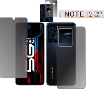 chakoor Front and Back Screen Guard for Infinix Note 12 Pro 5G(Pack of 3)