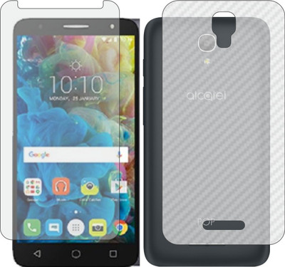 ZINGTEL Front and Back Screen Guard for ALCATEL POP 4 PLUS (Front Matte Finish & Back 3d Carbon Fiber)(Pack of 2)