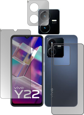 chakoor Front and Back Screen Guard for Vivo Y22(Pack of 2)