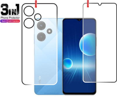 chakoor Front and Back Screen Guard for INFINIX HOT 30i(Pack of 3)