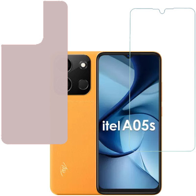 SPRITZEN Front and Back Screen Guard for itel A05s(Pack of 2)