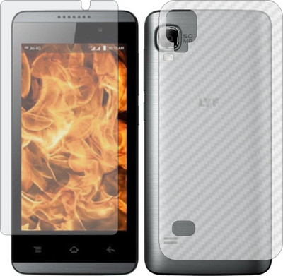 ZINGTEL Front and Back Screen Guard for RELIANCE JIO LYF FLAME 3 (Front Matte Finish & Back 3d Carbon Fiber)(Pack of 2)