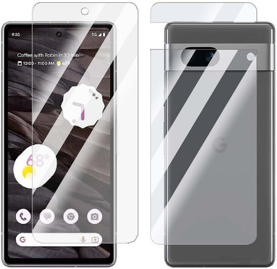 Enlinea Front and Back Screen Guard for Google Pixel 7a Front+Back (Glossy)(Pack of 2)