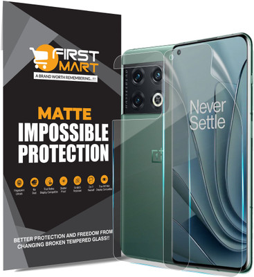 FIRST MART Front and Back Screen Guard for OnePlus 10 Pro 5G, 1+ 10 Pro 5G, 4 Layer Unbreakable Membrane with Easy Installation(Pack of 1)