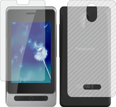 MOBART Front and Back Screen Guard for PANASONIC GD31 (Front Matte Finish & Back 3d Carbon Fiber)(Pack of 2)