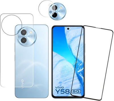 FINCH Front and Back Screen Guard for Vivo Y58 5G, Y58, Y58 5G vivo, Vivo Y58, Vivo Y58 5G(Pack of 2)