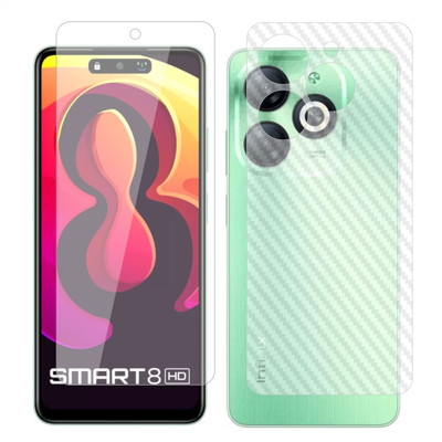 Vatsin Front and Back Screen Guard for Infinix Hot 40i, Infinix Hot 40i [Back Carbon Fiber](Pack of 2)
