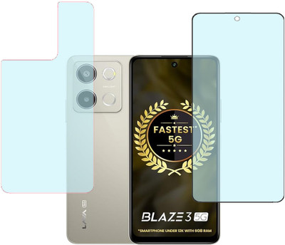 KARTRAY Front and Back Screen Guard for Lava Blaze 3 5G(Pack of 2)