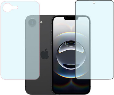 KARTRAY Front and Back Screen Guard for Apple iPhone 16e(Pack of 2)