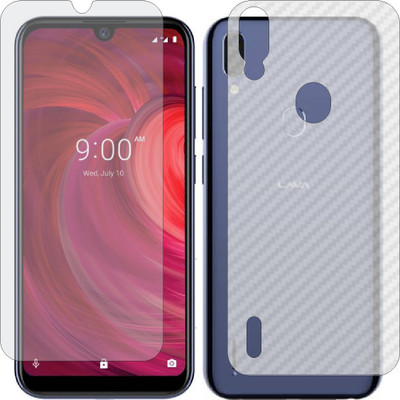 Mobling Front and Back Tempered Glass for LAVA Z71(Pack of 2)