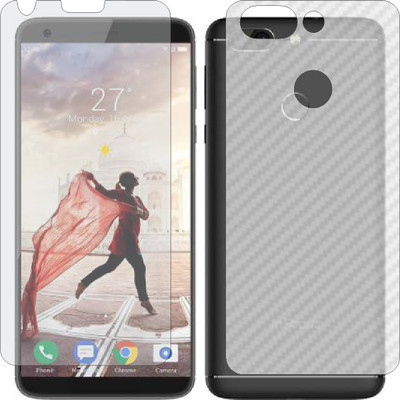 ZINGTEL Front and Back Screen Guard for INFOCUS VISION 3 PRO (Front Matte Finish & Back 3d Carbon Fiber)(Pack of 2)