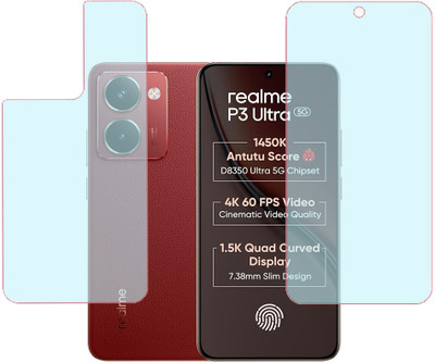 SPRITZEN Front and Back Screen Guard for Realme P3 Ultra 5G, Front Matte Back Matte(Pack of 2)