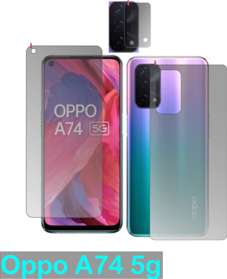 chakoor Front and Back Screen Guard for OPPO A74 5G(Pack of 3)