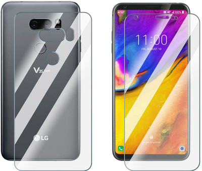 Enlinea Front and Back Screen Guard for LG V35 ThinQ Front+Back (Glossy)(Pack of 2)