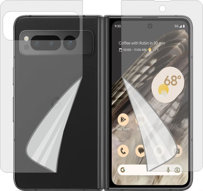 MOBART Front and Back Tempered Glass for Google Pixel Fold G9FPL (Edge To Edge TPU Full Coverage)(Pack of 1)