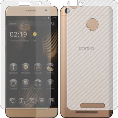 Mobling Front and Back Tempered Glass for Comio P1 4G(Pack of 2)
