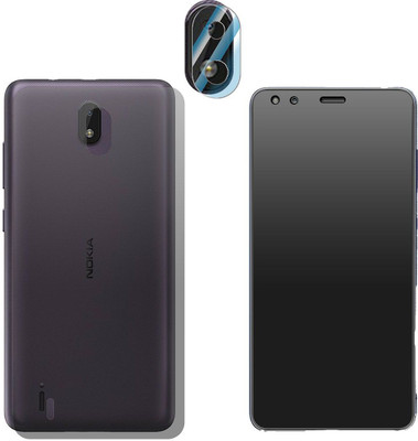 Enlinea Front and Back Screen Guard for Nokia C01 Plus Front+Back+Camera (Matte)(Pack of 3)