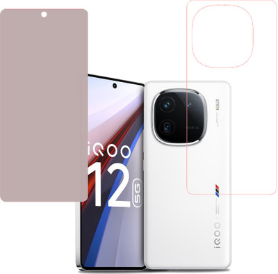 KARTRAY Front and Back Screen Guard for iQOO 12 5G(Pack of 2)