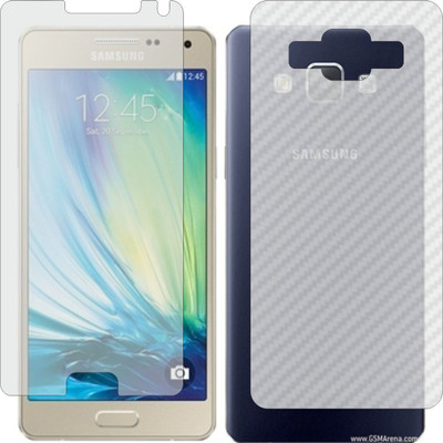 MOBART Front and Back Screen Guard for SAMSUNG A500F GALAXY A5 (Front Matte Finish & Back 3d Carbon Fiber)(Pack of 2)