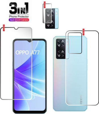 chakoor Front and Back Screen Guard for OPPO A77S, Oppo A57, OPPO A77(Pack of 3)